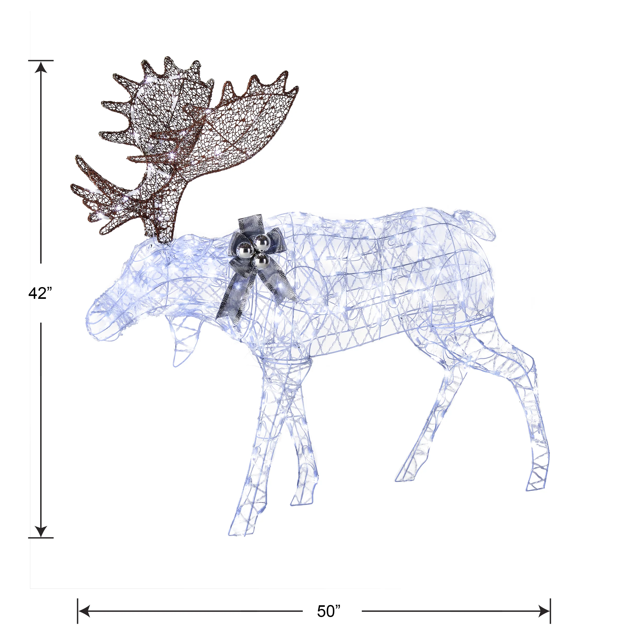 50 in. Pre-lit Moose Decoration, Plug-In - Image 5