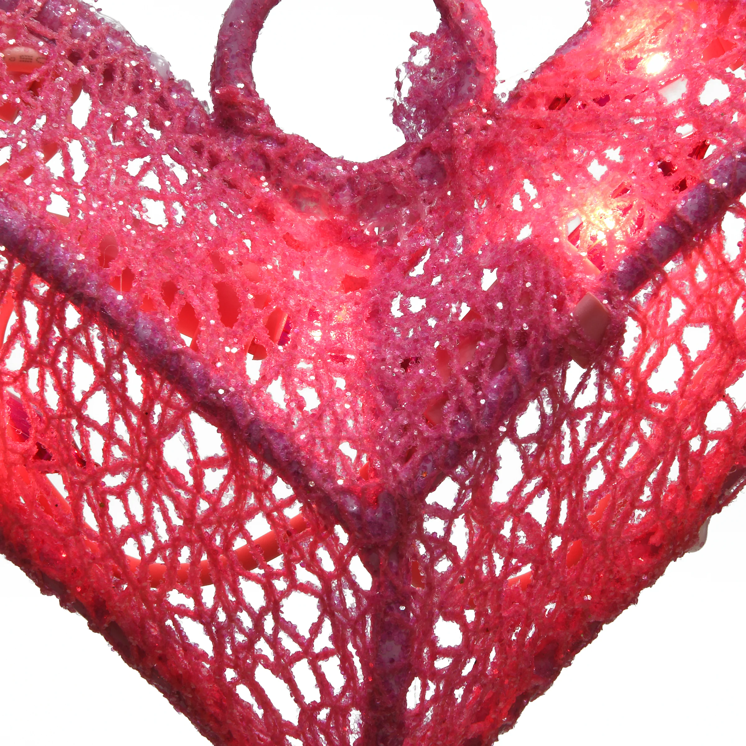 Pre-Lit Pink Heart Decoration, Pink, LED Lights, Valentine's Day Collection, 15 Inches - Image 3