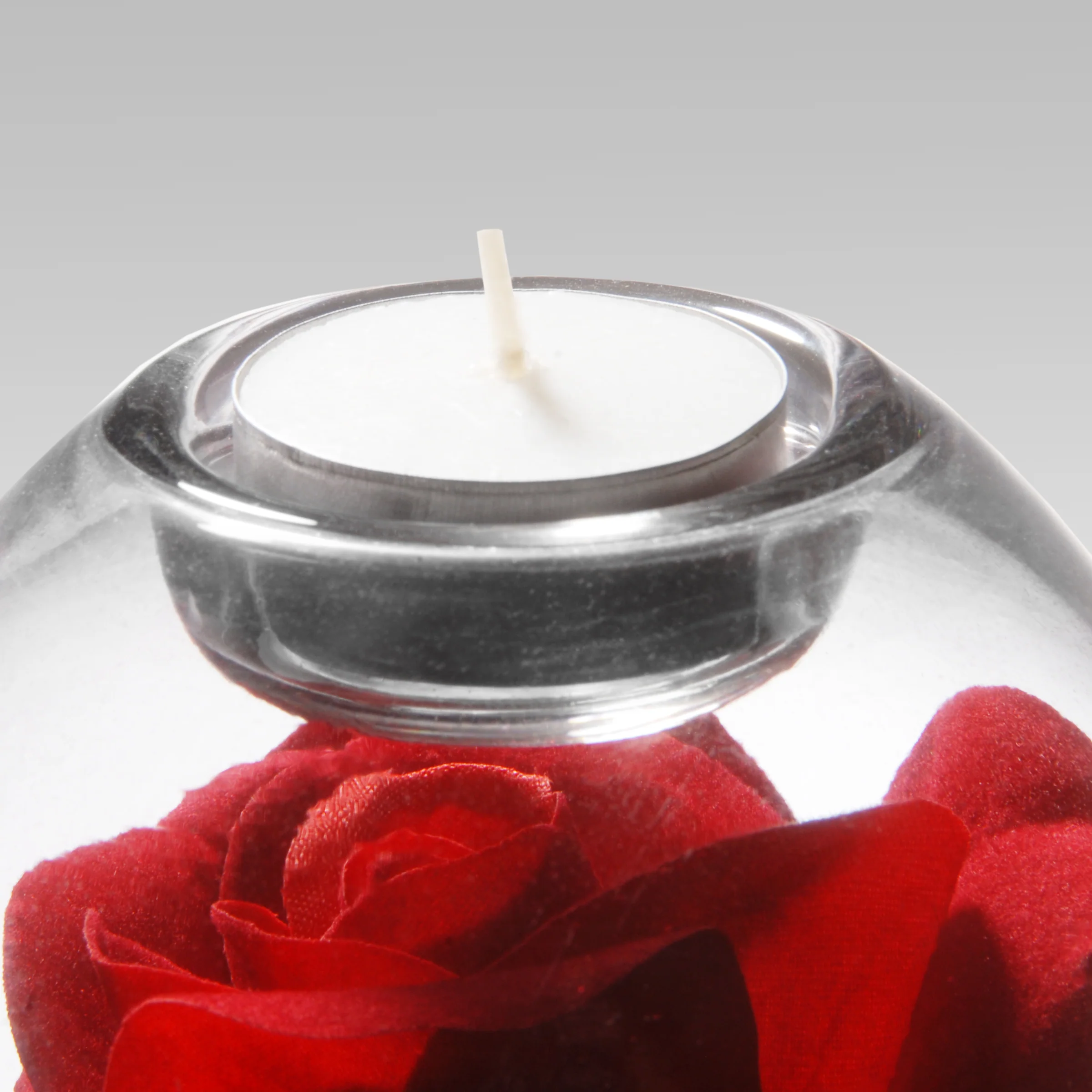 4 in. Decorated Glass with Rose 4-Pack - Image 3