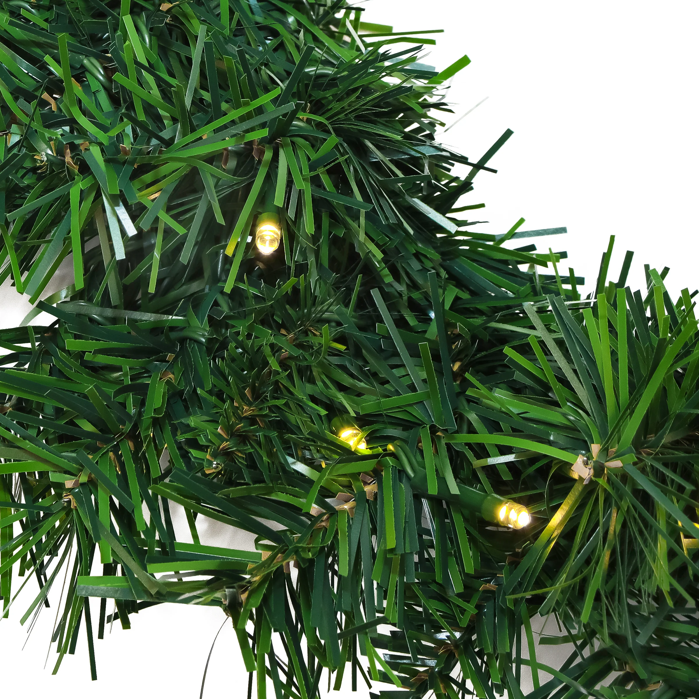Pre-Lit Warm Welcome Assortment Set of 2 Entrance Trees, 1 Wreath, Plug-In - Image 4
