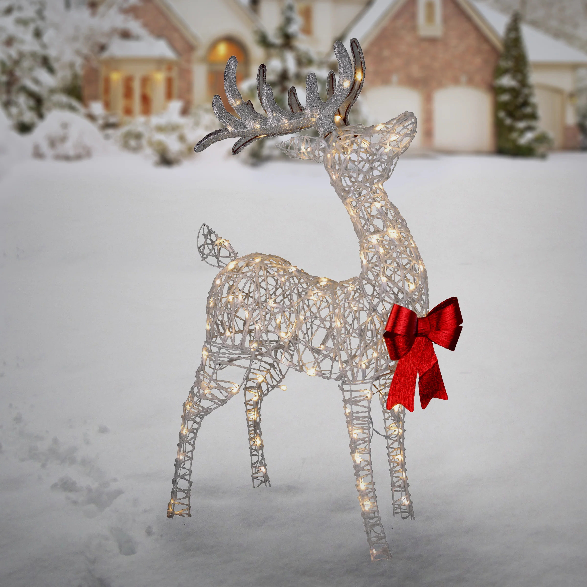 48 in. Pre-lit Standing Buck - Image 2
